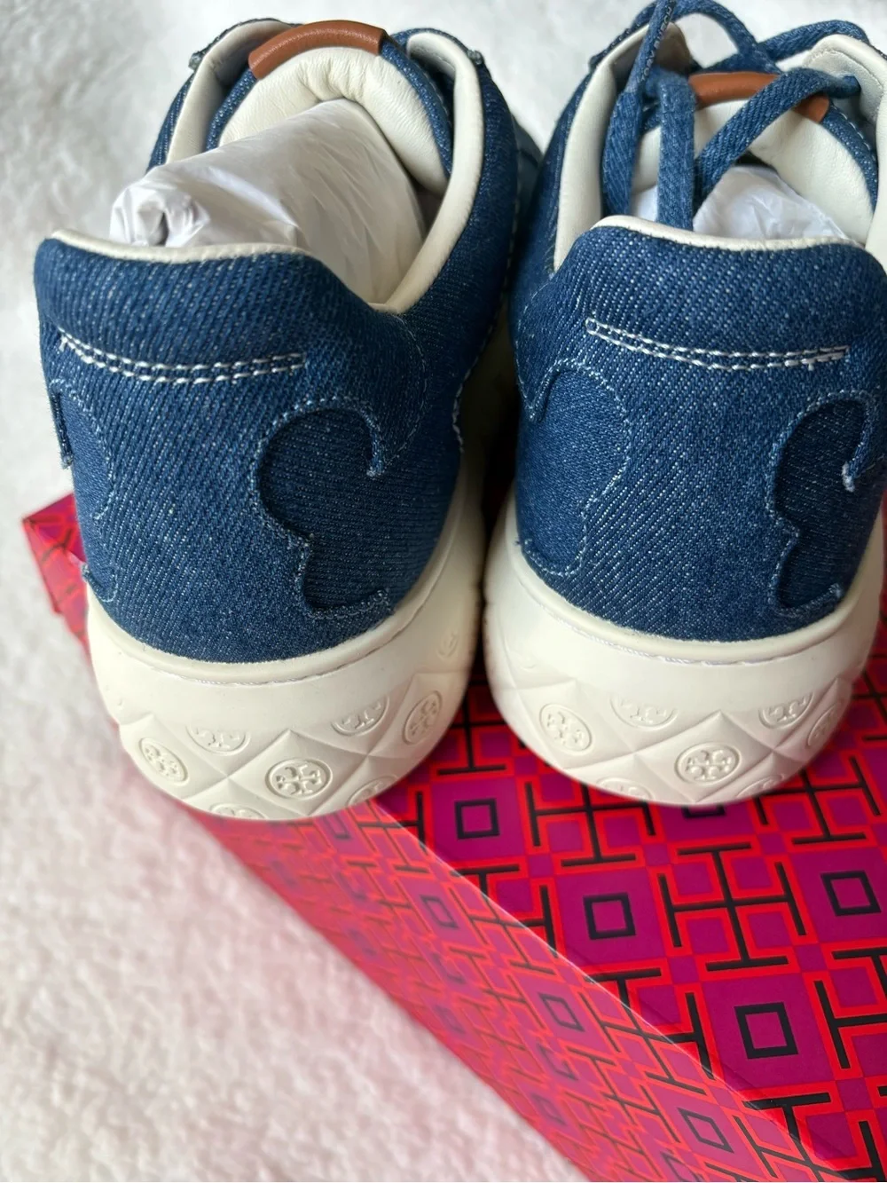Tory Burch denim upper